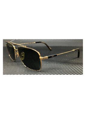 New Undisclosed Men Gold Titanium Sunglasses 59-15-145
